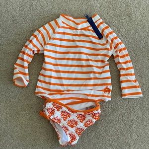 Cabana Life 6-12 mo Rashguard swim set
